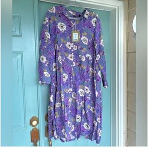 NWT Gudrun Sjoden Purple Linen Midi Dress size S